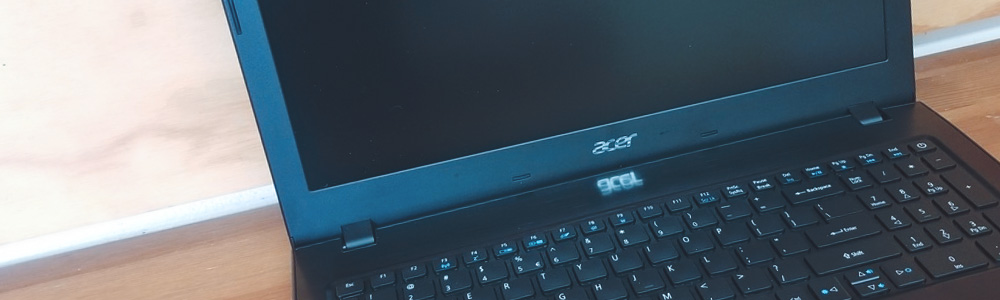 Черный экран на ноутбуке Acer